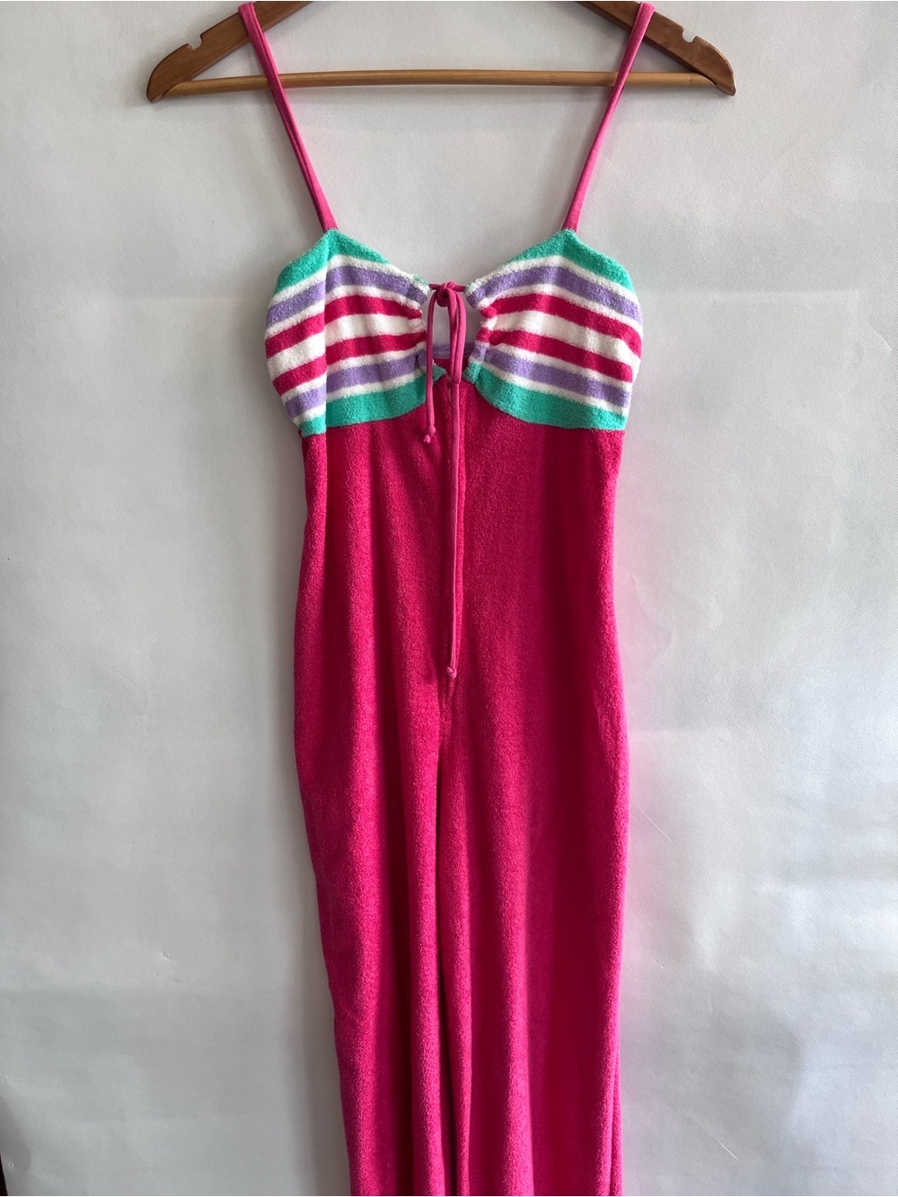 Vintage R. Michael Alan Terry Cloth Jumpsuit Romper Retro 80’s Barbiecore